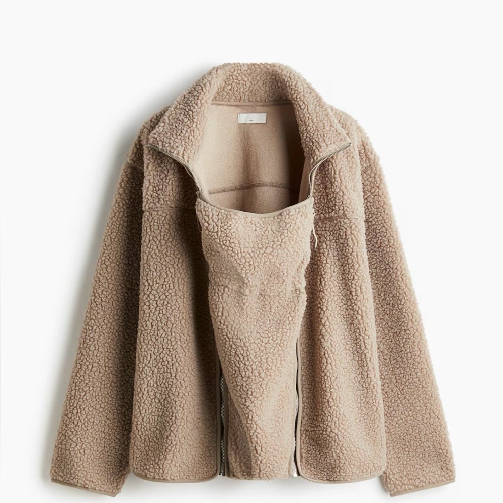 NWT H&M Babywearing Sherpa Fleece Jacket - Picture 6 of 10